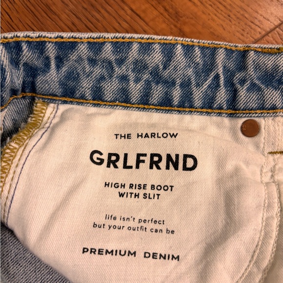 GRLFRND - The Harlow High Rise Boot With Slit (25) in Hudson Yards - Jeans - Picture 3 of 7